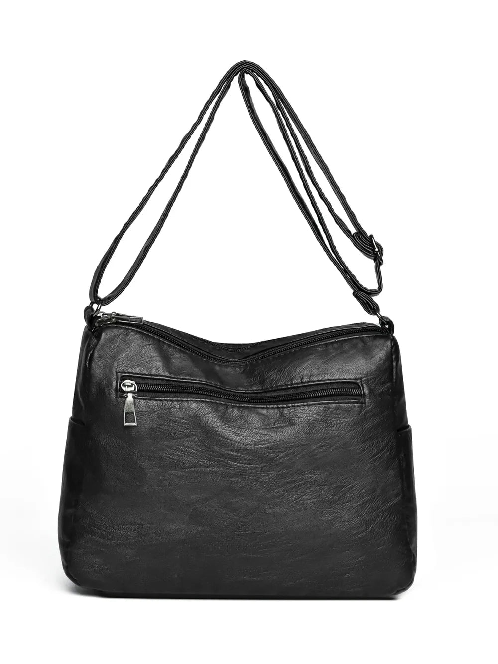 Adjustable Strap PU Leather Shoulder Bag - Korvel