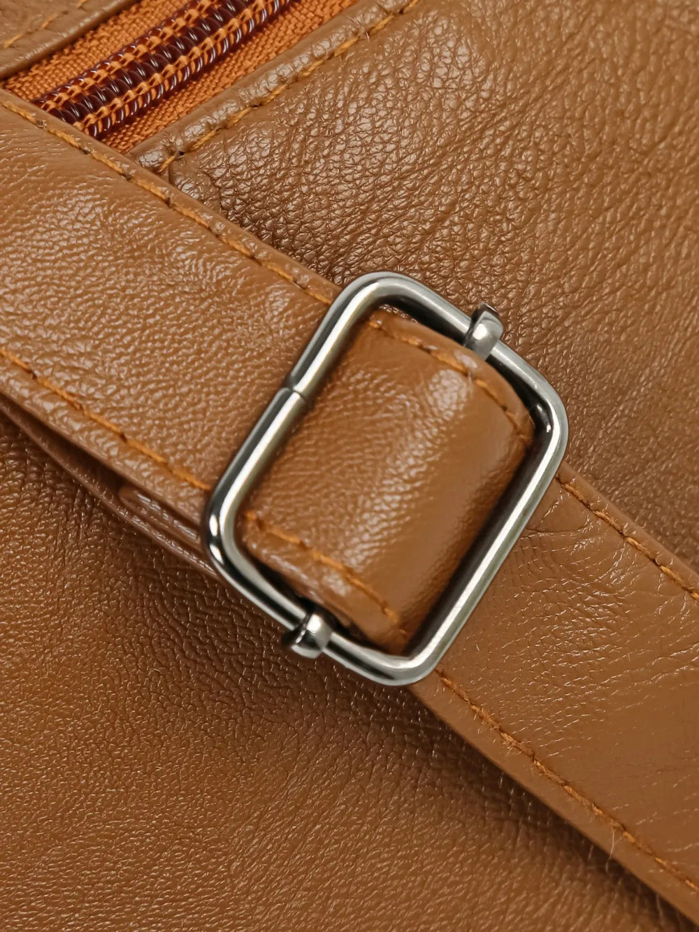 Adjustable Strap PU Leather Shoulder Bag - Korvel