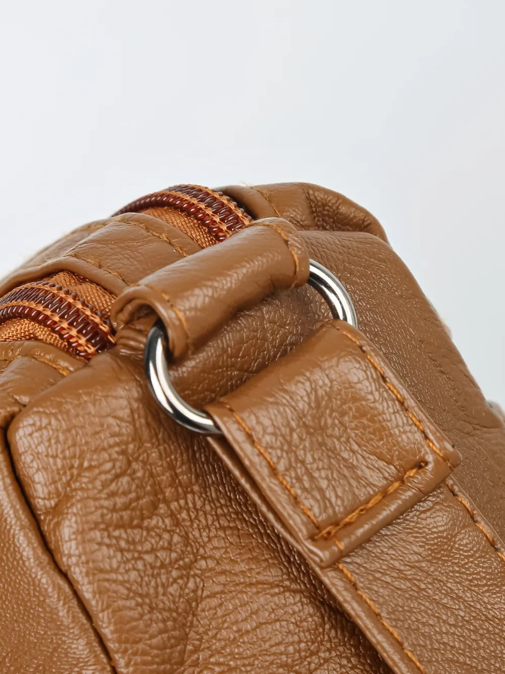 Adjustable Strap PU Leather Shoulder Bag - Korvel