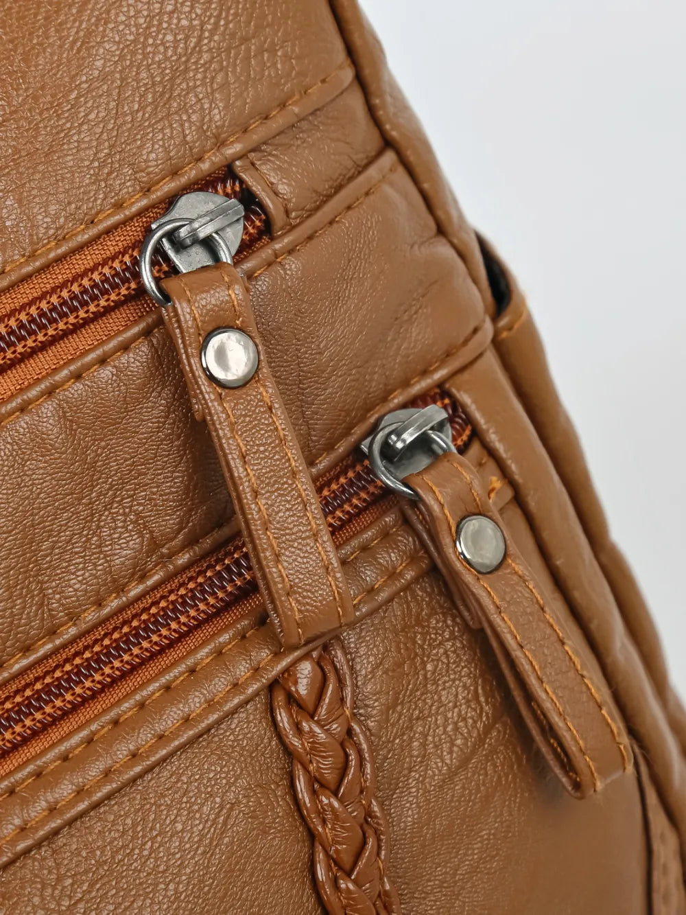 Adjustable Strap PU Leather Shoulder Bag - Korvel
