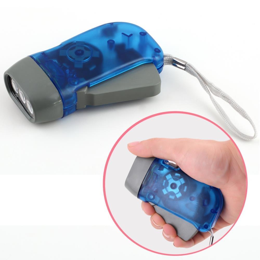 Versatile Hand-Crank LED Flashlight - Waterproof & Ultra-Bright for Outdoor Adventures - Korvel