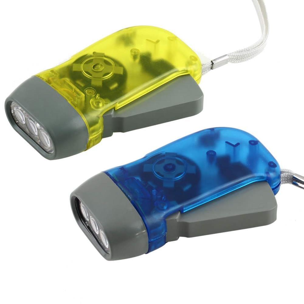 Versatile Hand-Crank LED Flashlight - Waterproof & Ultra-Bright for Outdoor Adventures - Korvel