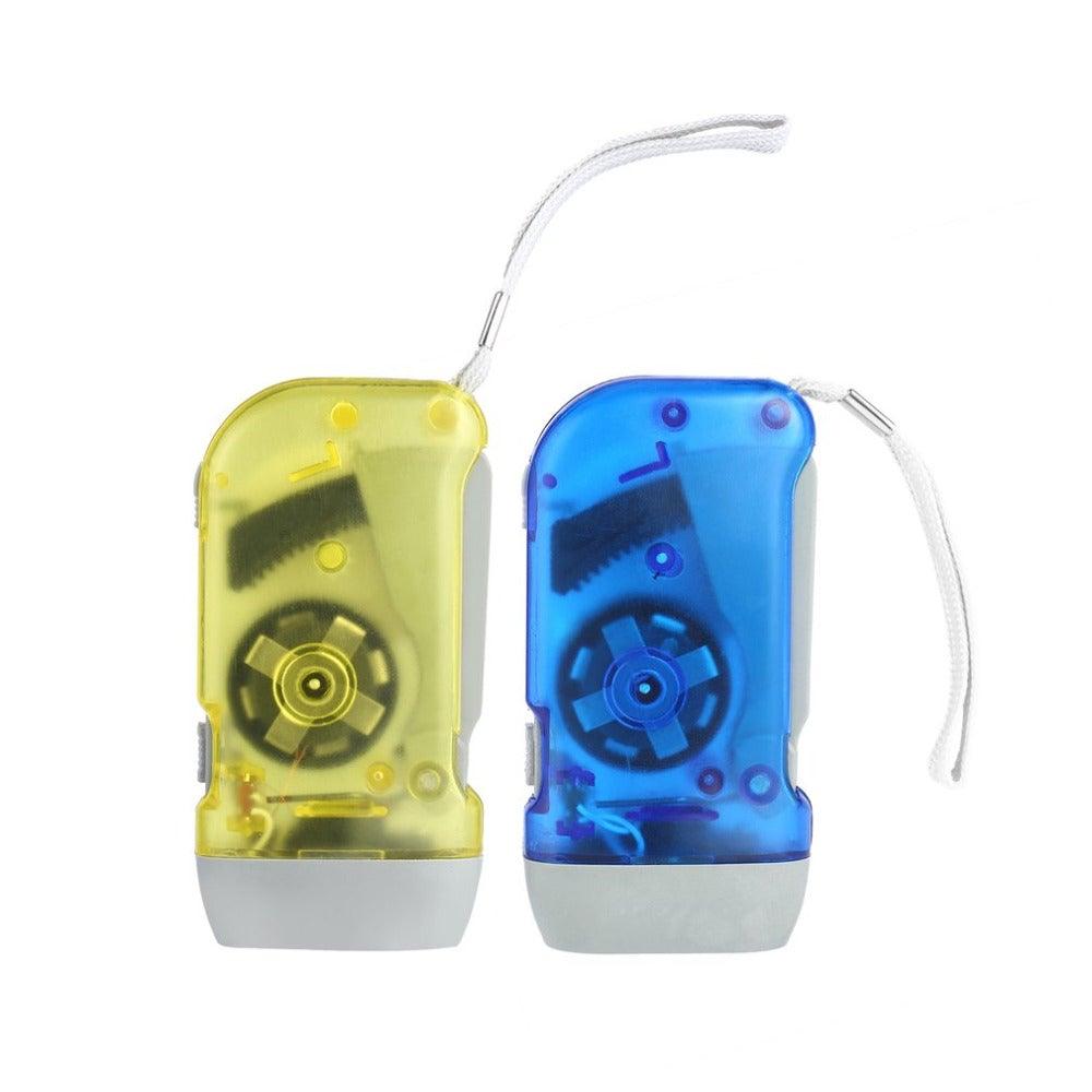 Versatile Hand-Crank LED Flashlight - Waterproof & Ultra-Bright for Outdoor Adventures - Korvel