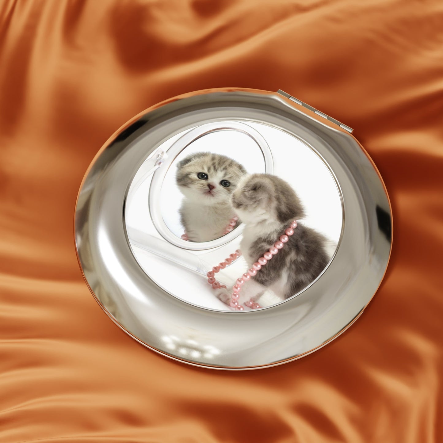 Miroir de Voyage Compact Adorable pour Amoureux des Animaux