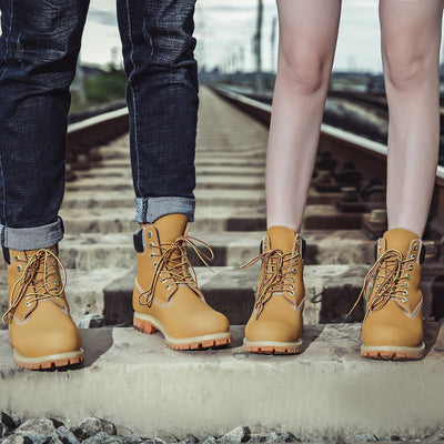 Women's High Top Work Boots for Autumn and Winter