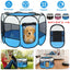 Portable Foldable Pet Tent Exercise Pen Kennel Removable Zipper Top and Bottom Water Resistant Indoor Outdoor Use For Dogs Cats Other Pets - Korvel