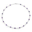 6.12 Carat Genuine Amethyst Necklace in Sterling Silver
