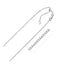 Collier en chaîne à maillons ajustable en or blanc 14 carats