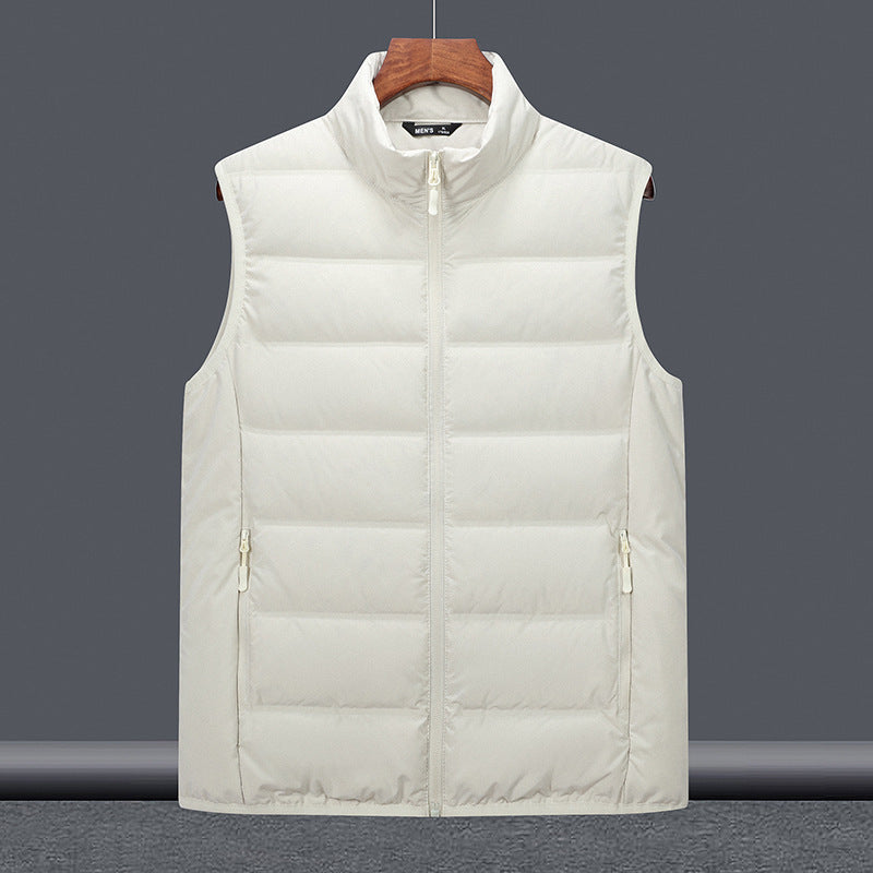Lightweight Couples Vest with Stand-Up Collar