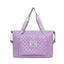 Foldable Travel Duffle Bag with Rhombus Design