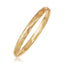 Brazalete Domado de Oro Amarillo de 14k con Motivo de Trenzado