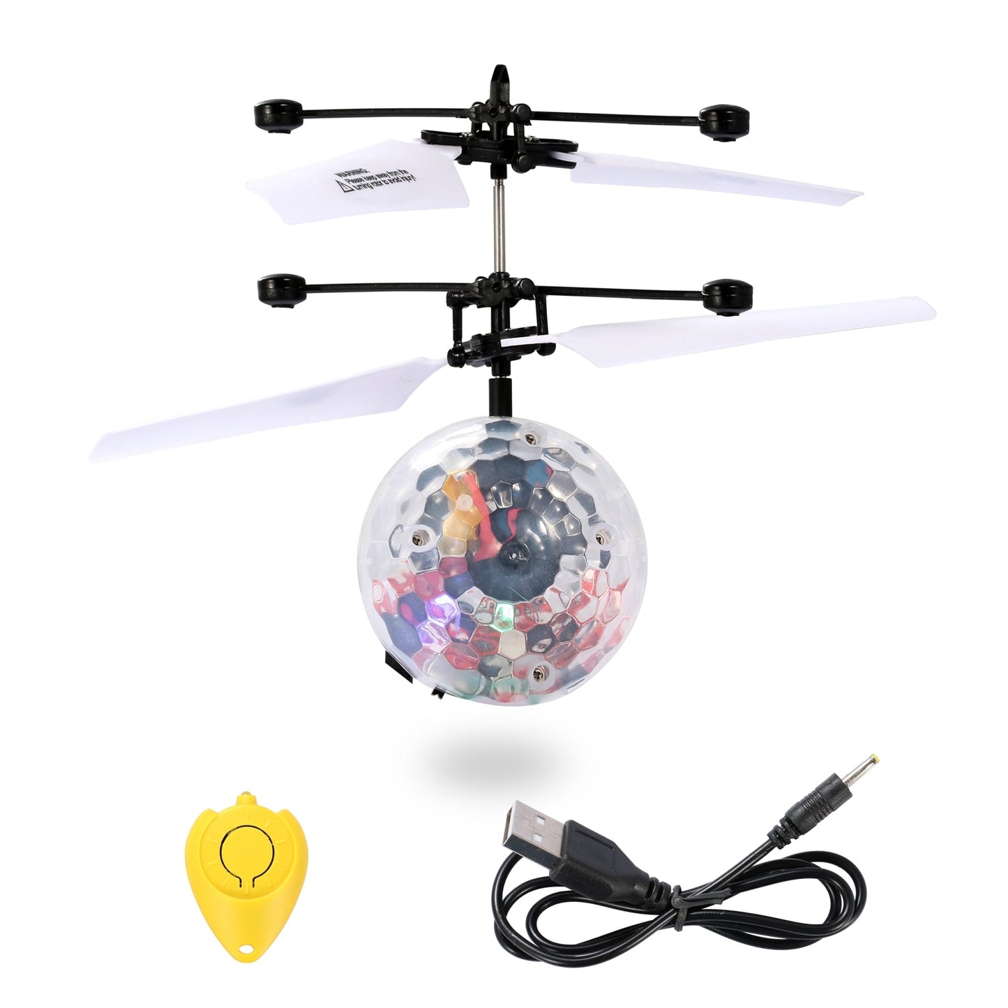Drone à balle volante à induction infrarouge avec lumières LED