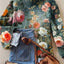 Elegant Christmas Abstract Print Cardigan for Women
