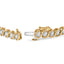 10K Yellow Gold Diamond Spiral Link Bracelet - 3 cttw
