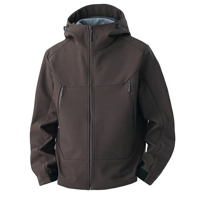 Veste imperméable et coupe-vent en soft shell pour homme