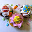 Decoraciones Comestibles para Cupcakes de Pascua - Adornos de Conejo y Huevo
