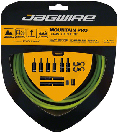 Jagwire Pro Brake Cable Kit for Mountain Bikes - Organic Green