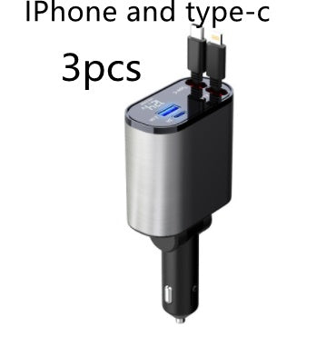 Premium Metal Car Charger 100W Fast Charging Adapter