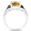 Anillo de Compromiso de Citrino y Diamante de 4.65 Quilates en Plata Esterlina .925