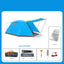 Premium Four-Person Outdoor Tunnel Tent for Camping