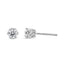 Pendientes de diamantes en forma de corona de oro blanco de 14 quilates - 1/2 Cttw