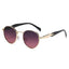 Elegant Metal Round Frame Sunglasses with UV Protection