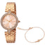 Montre Just Cavalli pour femmes en acier inoxydable doré rose