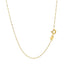 Chaîne Singapore en Or Jaune 14k - Élégance de 0,6 mm