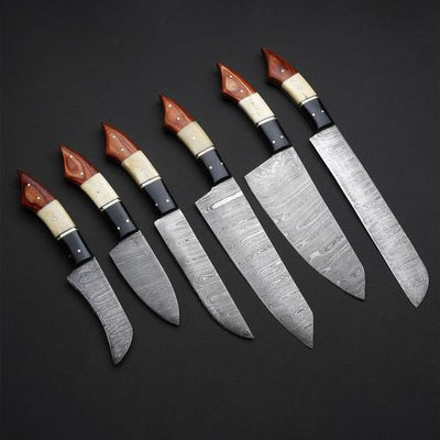 Premium Handmade Damascus Steel Kitchen Knife Collection - Korvel