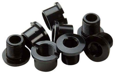 RaceFace Chainring Bolt/Nut Set - M8 x 8.5mm Hex Aluminum Black Set of 4