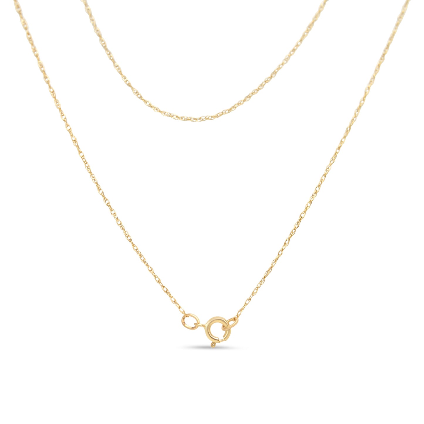 14K Yellow Gold Plated Diamond Heart Pendant Necklace