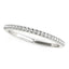 Anillo de boda de diamantes con engaste estilo scallop de oro blanco de 14k