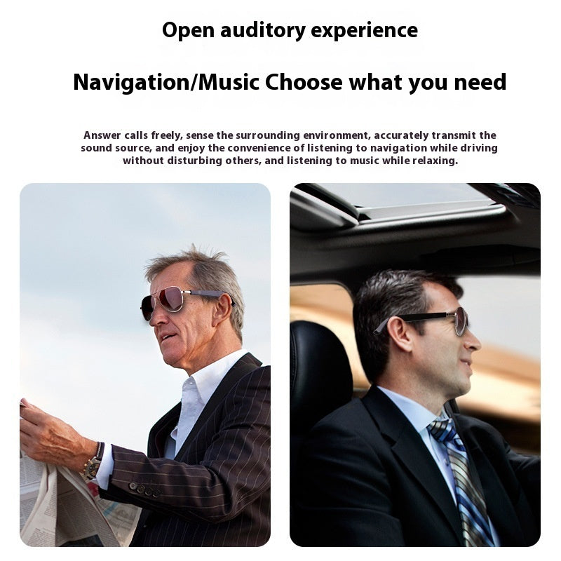 Smart AI Translation Glasses with Bluetooth and UV Protection