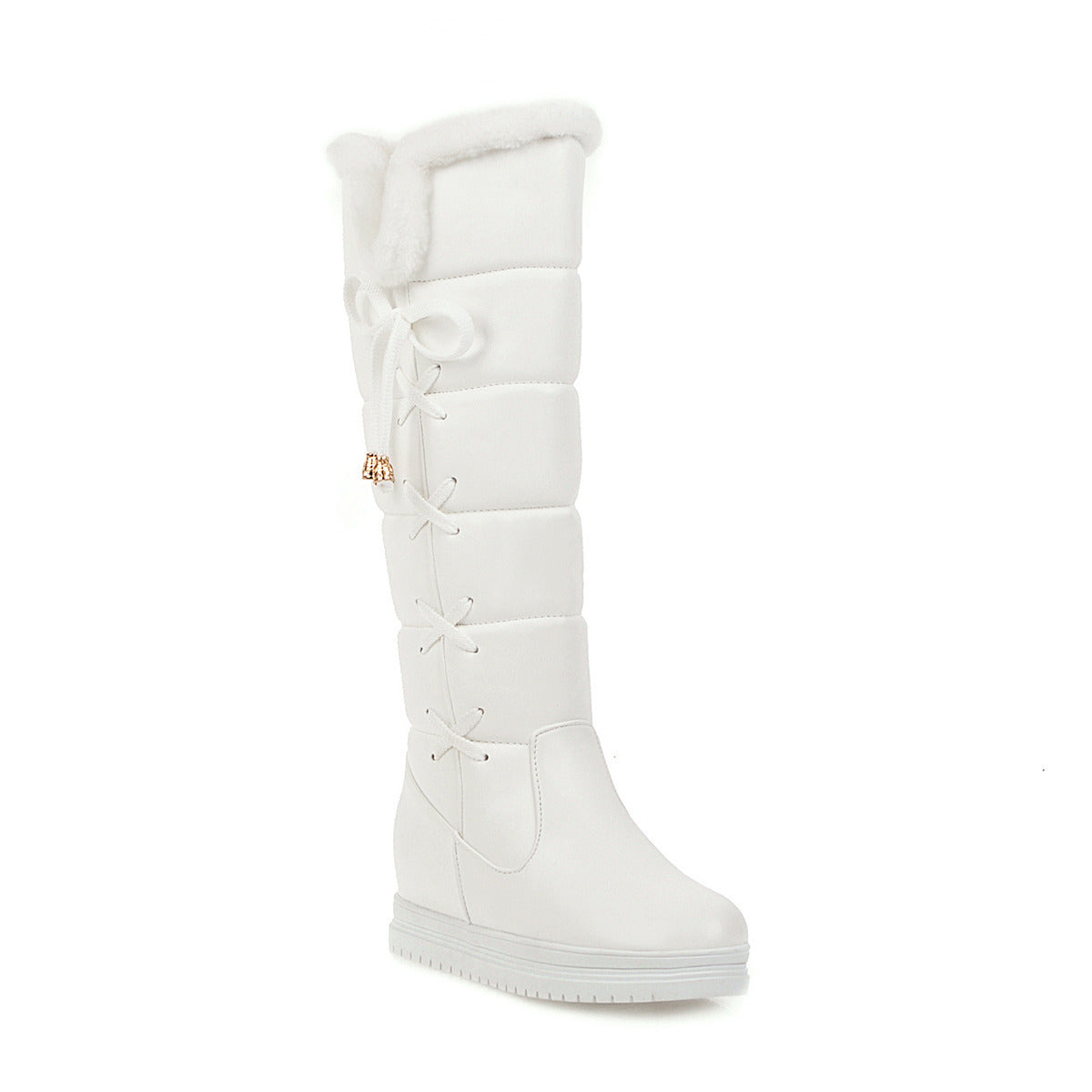 Elegant Plus Size Women's Knee-high Snow Boots