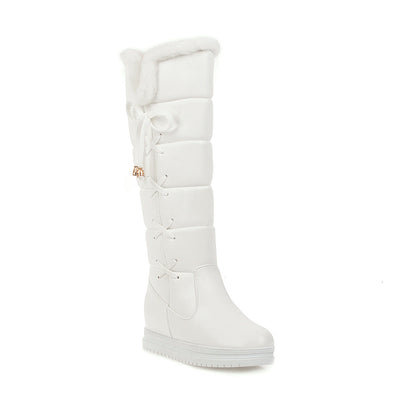 Botas de Nieve Elegantes de Talla Grande para Mujeres hasta la Rodilla