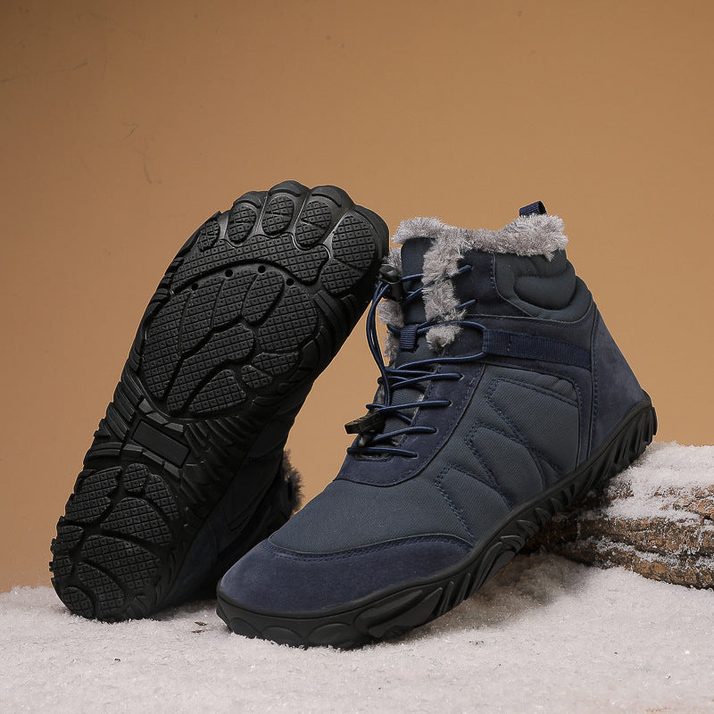 Men's Waterproof Outdoor Snow Boots - Five-Finger Hiking Shoes