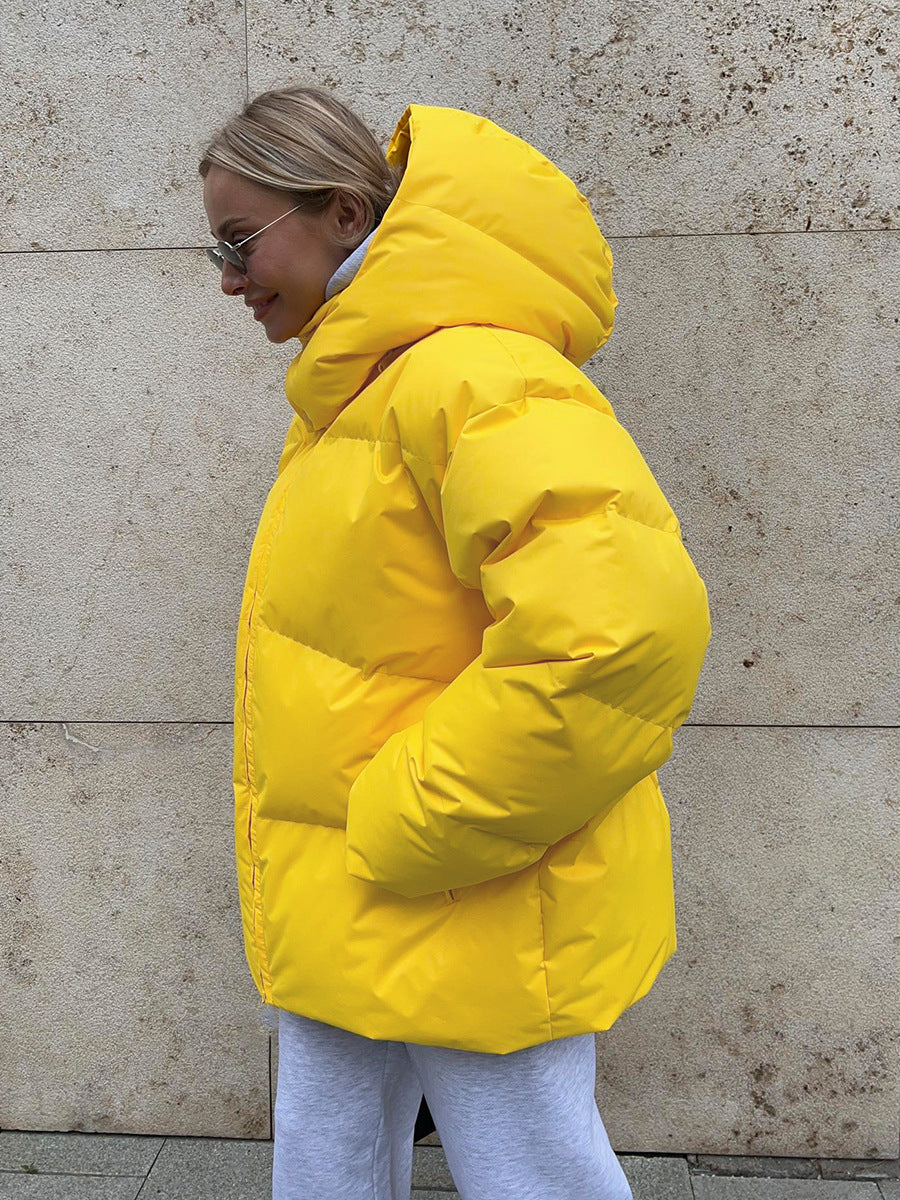 Parka en coton avec capuche amovible et style pour l'hiver
