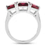 Bague de fiançailles en argent sterling rhodolite de 4,87 carats
