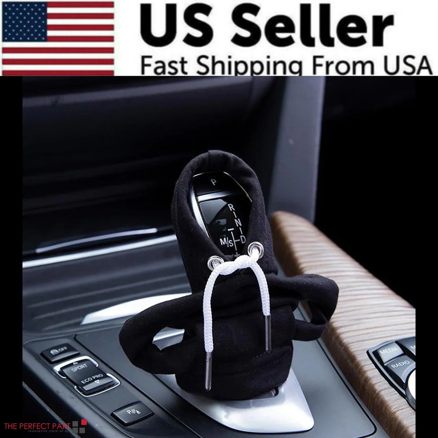 Housse de levier de vitesses Mini Hoodie pour l'intérieur de la voiture