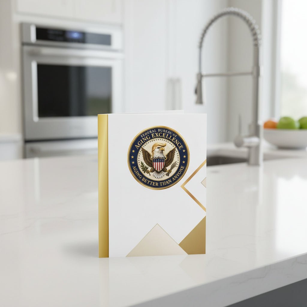 Carte de vœux d'anniversaire Faux Sceau Excellence du Vieillissement