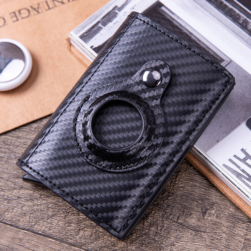 Airtag Location Tracker Leather Card Holder Simple Creative Business Multi-Function Wallet Wallet Card Holder X- 81 - Korvel
