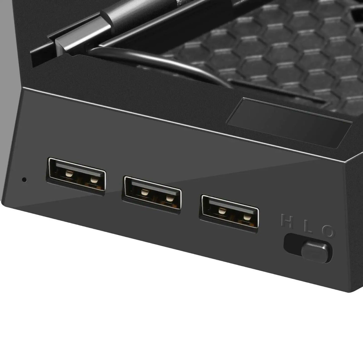 Estación de Enfriamiento PS4 con Soporte Vertical y Base de Carga Doble para Controladores