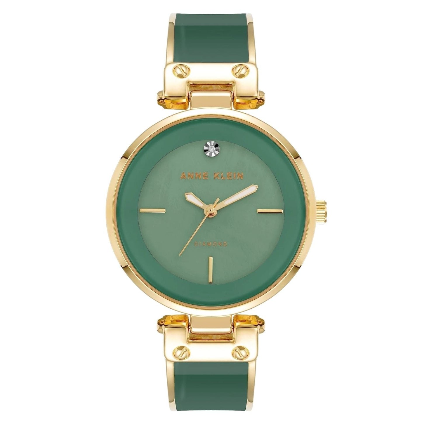 Reloj de Dial Verde Acentuado para Mujer Anne Klein