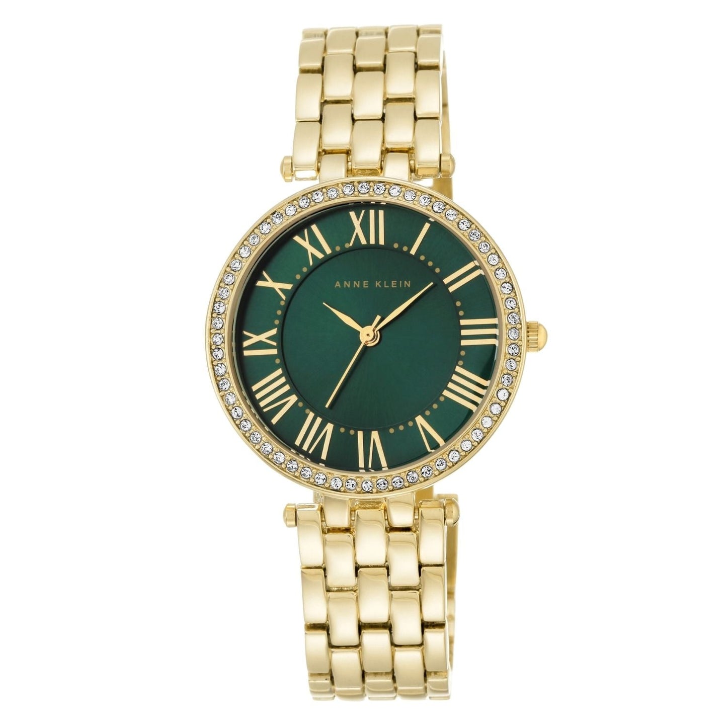 Anne Klein Women's Accented Watch with Green Dial