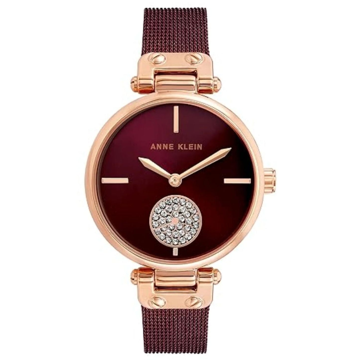 Reloj de Cristal Burdeos para Mujer Anne Klein
