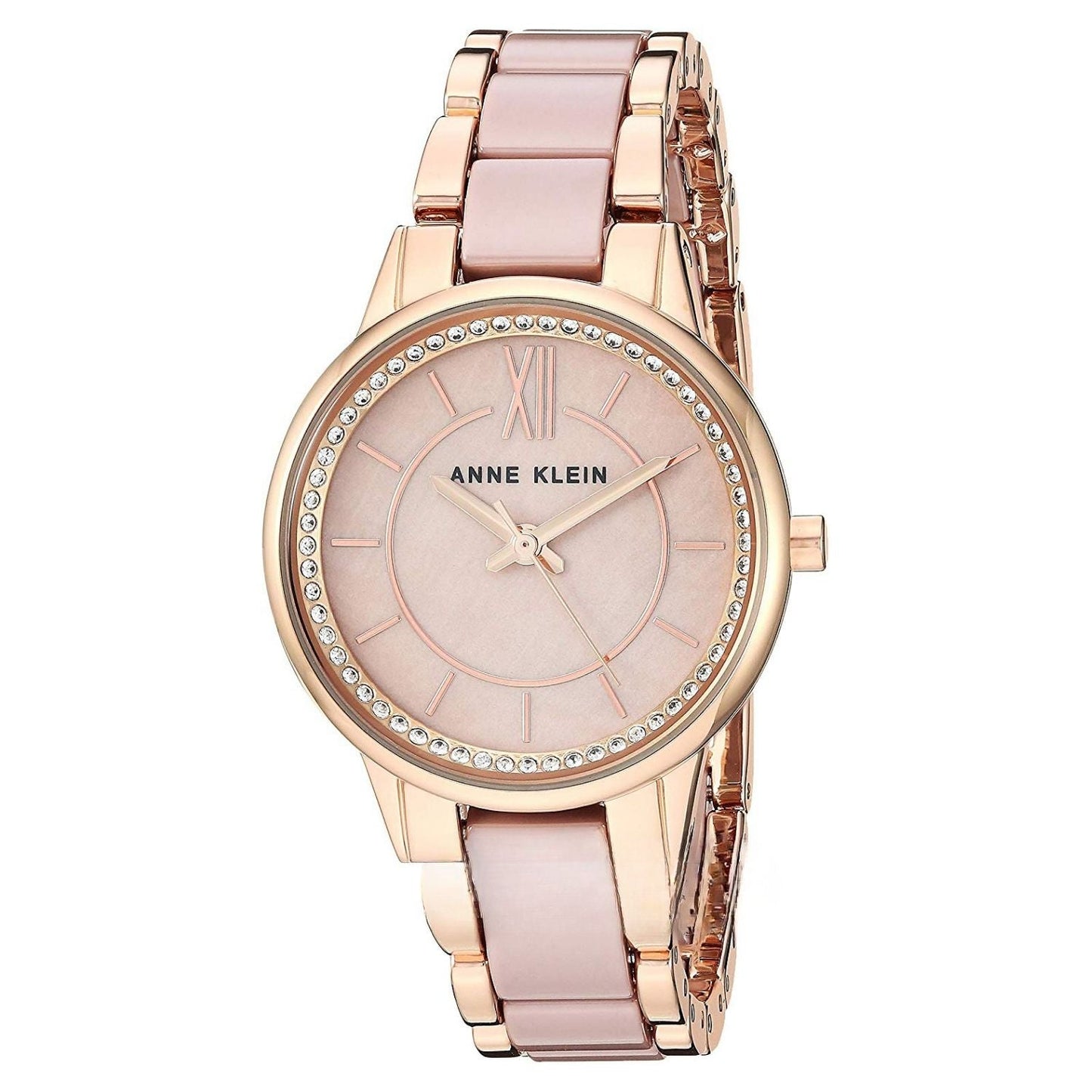 Montre classique en rose doré pour femme Anne Klein