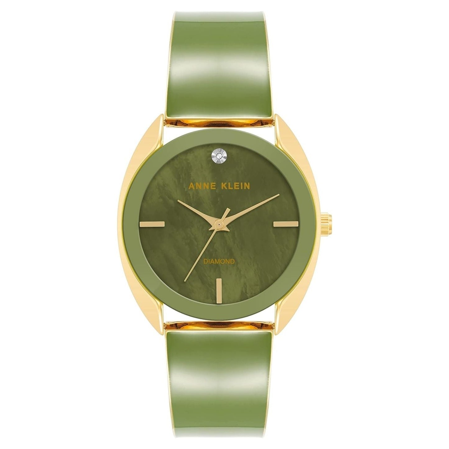 Reloj Clásico de Dial Verde para Mujer Anne Klein