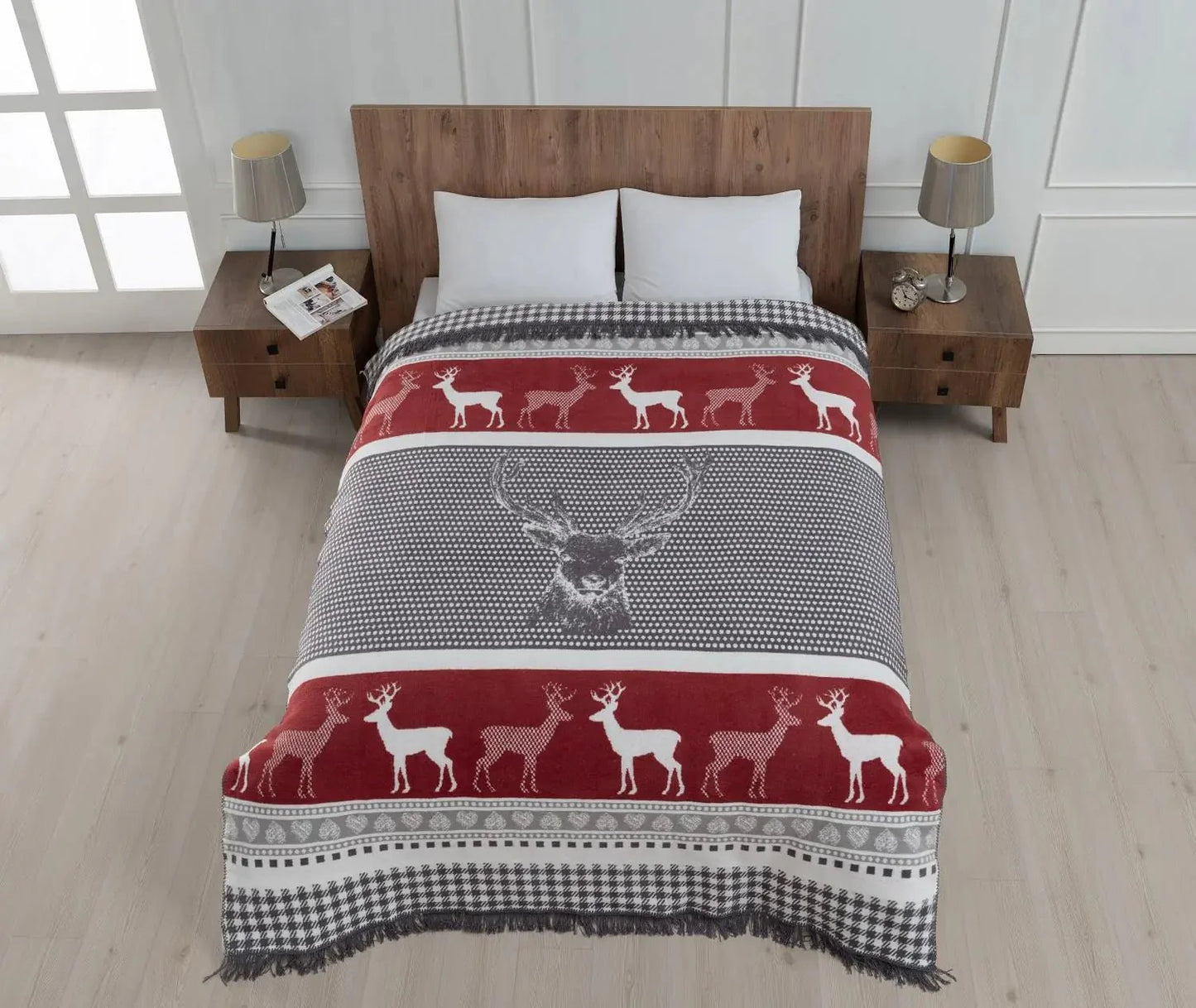 Manta de Algodón Doble Aksu 180x220 - Confort Elegante