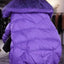 Elegante Chaqueta Puffer con Cuello de Piel a Juego para Mujeres