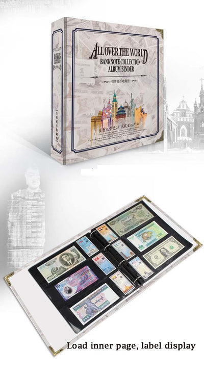 World Banknotes Collection Album Binder - Premium DIY Photo Book